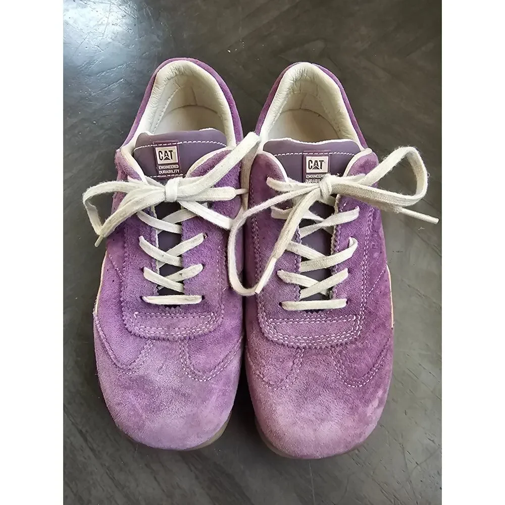 Cat Catapillat purple suade kids youth‎ shoes size 4/ EU 36